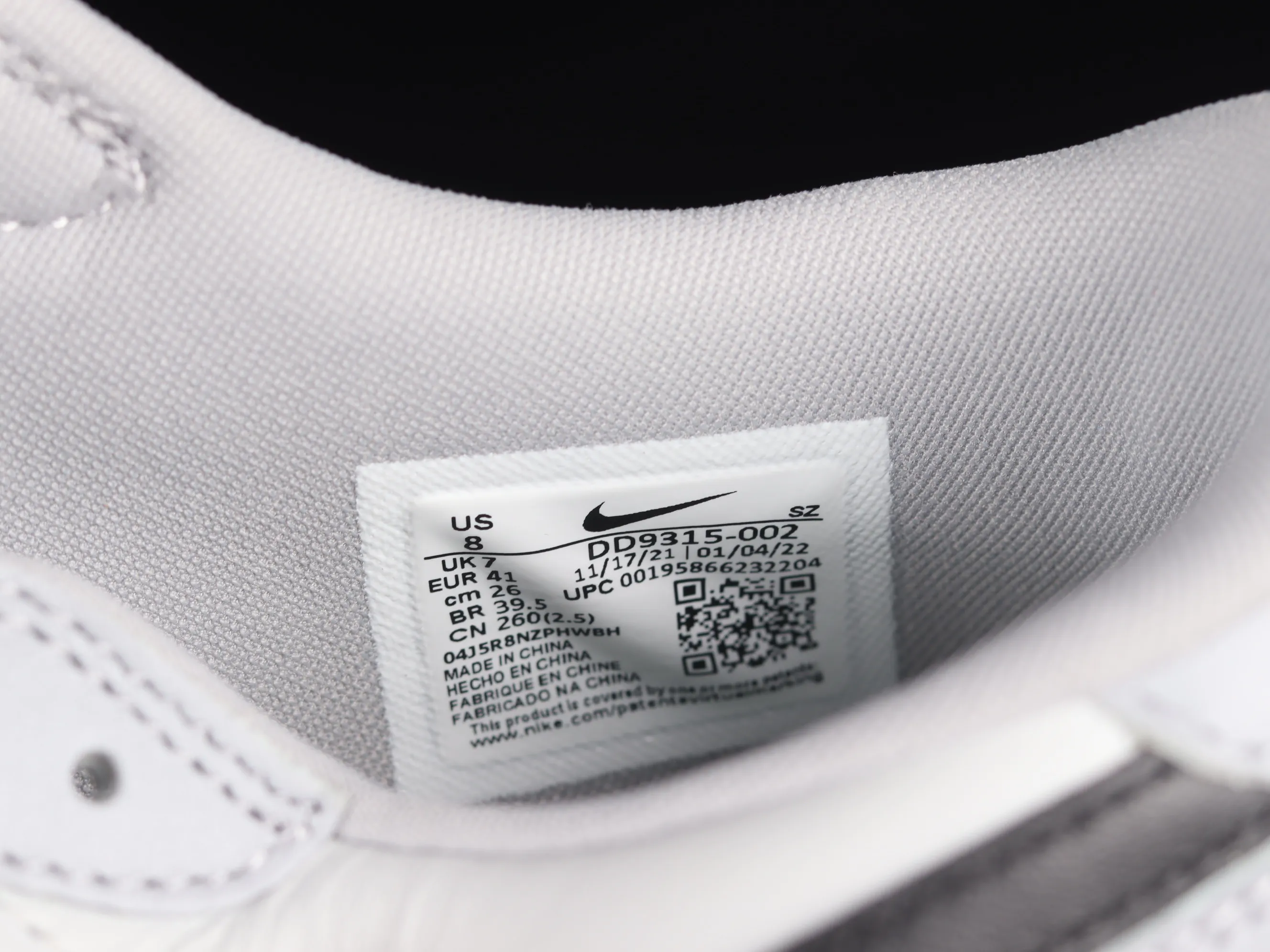 All categories Air Jordan Jordan series basketball shoes Air Jordan 1 Low G version pure original Air Jordan 1 Low Golf AJ1 Joe 1 new golf version Wolf gray color DD9315-002